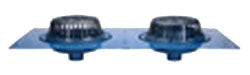 Zurn P163-DP-USA Combination Main Roof And Overflow Drain Deck Plate