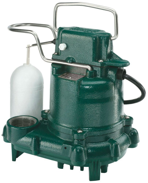 Zoeller 53-0001 M53 | 3/10 HP Sump Pump with LED Plug + 9? Cord - 115V