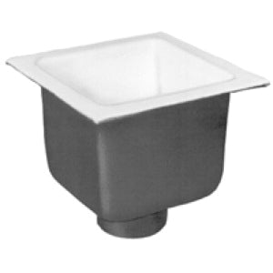 Zurn FD2376-NH3 Floor Sink, Fits Pipe Size: 3 in, No-Hub Connection, Cast Iron/Plastic, 8 in Sump Depth