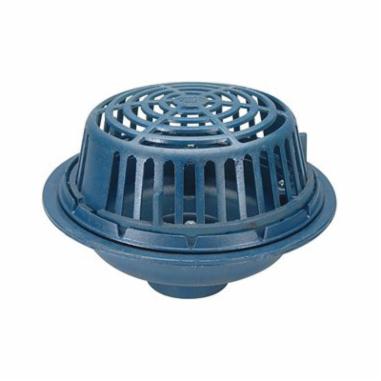 Zurn P100-4NH Roof Drain Body, 15 in Dia, Iron, For Use With: Z100 Series No-Hub Main Roof Drains