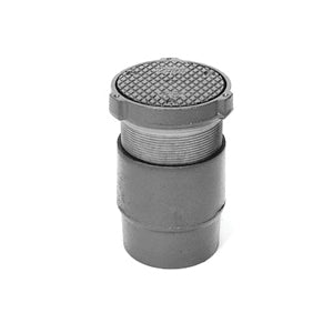 Zurn Z1400-6NH Extra Heavy-Duty Level Trol Adjustable Floor Cleanout, Fits Pipe Size: 6 in, Cast Iron, Duco-Coated