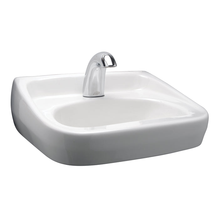 Zurn Z5341 Lavatory Sink, Rectangular, 1-Hole, Vitreous China, White