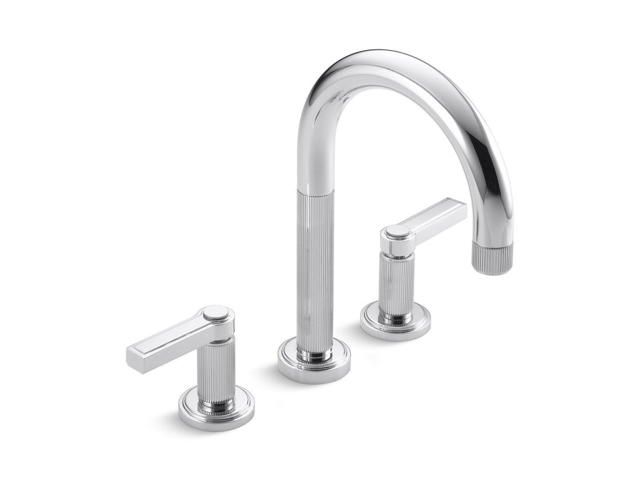 Kallista P24103-LV-AD Vir Stil by Laura Kirar Deck-Mount Bath Faucet, Lever Handles