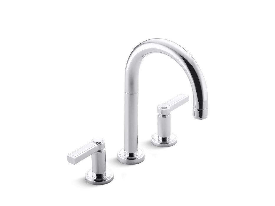 Kallista P24133-LV-CP Vir Stil Minimal by Laura Kirar Sink Faucet, Lever Handles