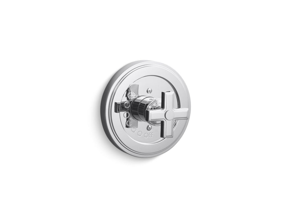 Kallista P24115-CR-AD Vir Stil by Laura Kirar Pressure Balance Trim, Cross Handle
