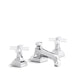 Kallista P22731-CC-CP For Town Sink Faucet, Low Spout, Crystal Cross Handles