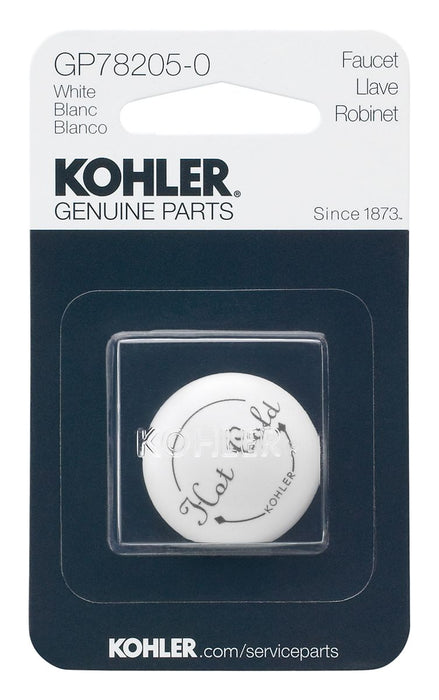 KOHLER K-GP78205 White Plug Button