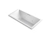 KOHLER K-1835-XHGH Underscore 72" x 36" drop-in Heated BubbleMassage air bath with whirlpool