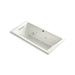 KOHLER K-1167-XHGH Underscore 60" x 30" drop-in Heated BubbleMassage air bath with whirlpool