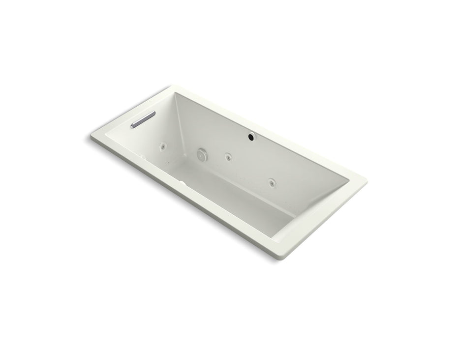 KOHLER K-1822-XHGH Underscore 66" x 32" drop-in Heated BubbleMassage air bath with whirlpool