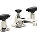 Kallista P23002-CB-CP For Loft Sink Faucet, Black Crystal Handles