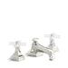 Kallista P22731-CC-CP For Town Sink Faucet, Low Spout, Crystal Cross Handles