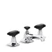 Kallista P23002-CB-CP For Loft Sink Faucet, Black Crystal Handles