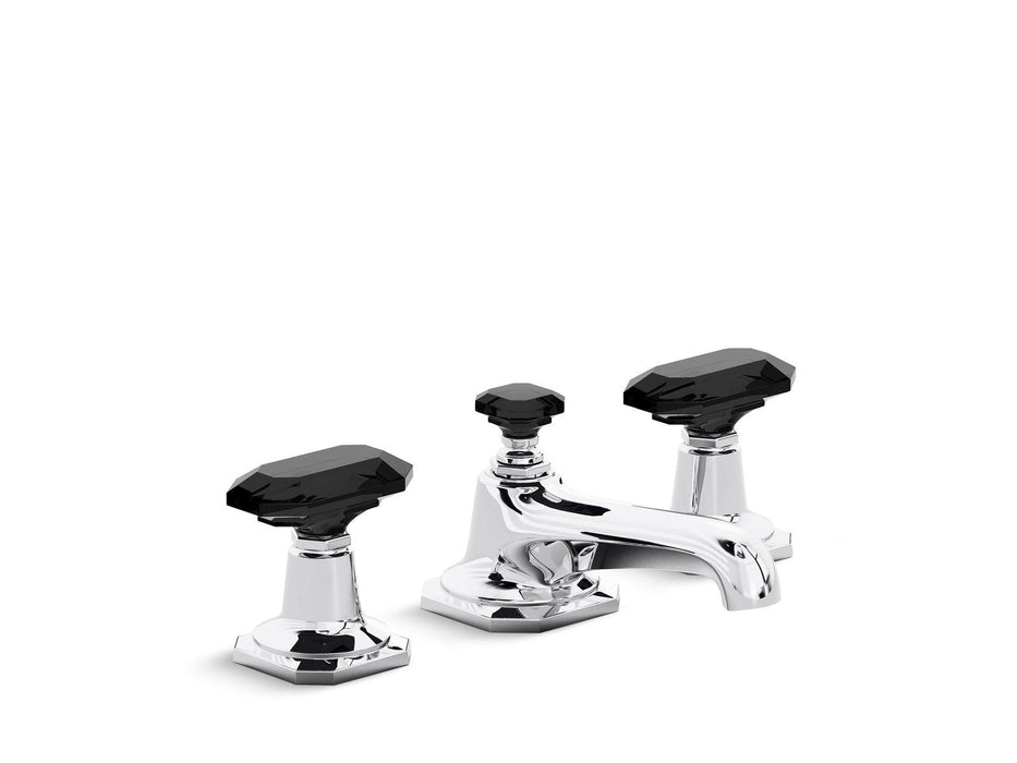 Kallista P23002-CB-CP For Loft Sink Faucet, Black Crystal Handles