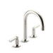 Kallista P24133-LV-CP Vir Stil Minimal by Laura Kirar Sink Faucet, Lever Handles