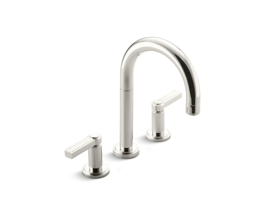Kallista P24133-LV-CP Vir Stil Minimal by Laura Kirar Sink Faucet, Lever Handles