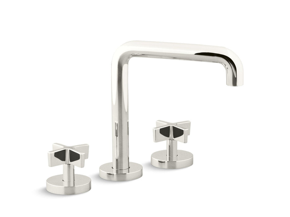 Kallista P24405-CR-CP One Deck-Mount Bath Faucet, Tall-Spout, Cross Handles