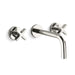 Kallista P24410-CR-CP One Wall Mount Sink Faucet, Cross Handles
