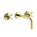 Kallista P24410-CR-CP One Wall Mount Sink Faucet, Cross Handles