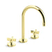 Kallista P24490-CR-CP One Sink Faucet, Gooseneck Spout, Cross Handles