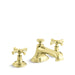 Kallista P24601-CR-ULB Bellis Sink Faucet, Noble Spout, Cross Handles
