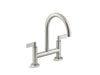 Kallista P25202-LV-CP One Deck-Mount Bridge Kitchen Faucet, Lever Handles