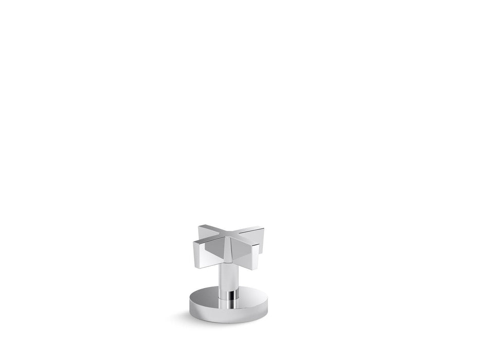 Kallista P24420-CR-CP One Deck-Mount Diverter, Cross Handle