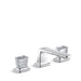 Kallista P24705-CC-W7 Per Se Decorative Sink Faucet, Low Spout, Saint-Louis Clear Crystal Knob Handles