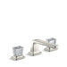 Kallista P24705-CC-W7 Per Se Decorative Sink Faucet, Low Spout, Saint-Louis Clear Crystal Knob Handles