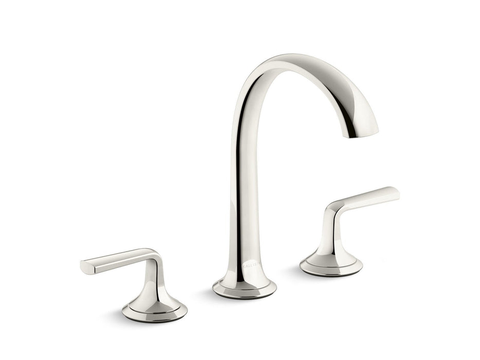 Kallista P25007-LV-BV Script Sink Faucet, Arch Spout, Lever Handles