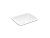 Kallista P74233-WO-0 Perfect Under-mount Sink, Soft Rectangle with Overflow