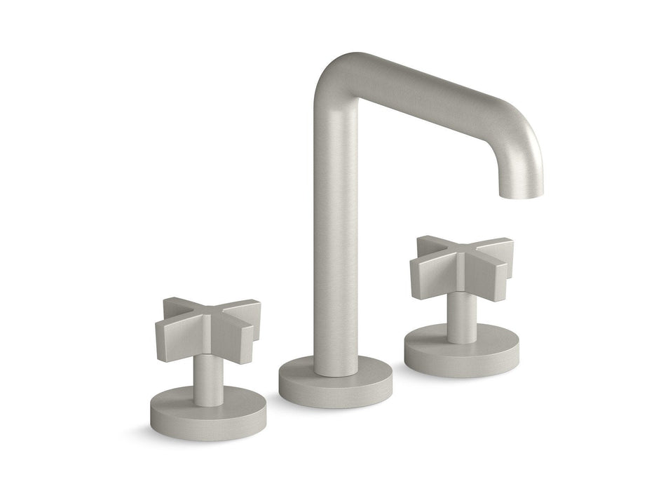 Kallista P24405-CR-CP One Deck-Mount Bath Faucet, Tall-Spout, Cross Handles