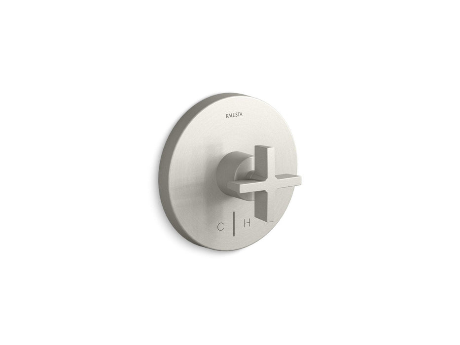 Kallista P24421-CR-CP One Thermostatic Trim, Cross Handles