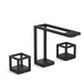 Kallista P26100-CU-BL Grid Sink Faucet, Cube Handles