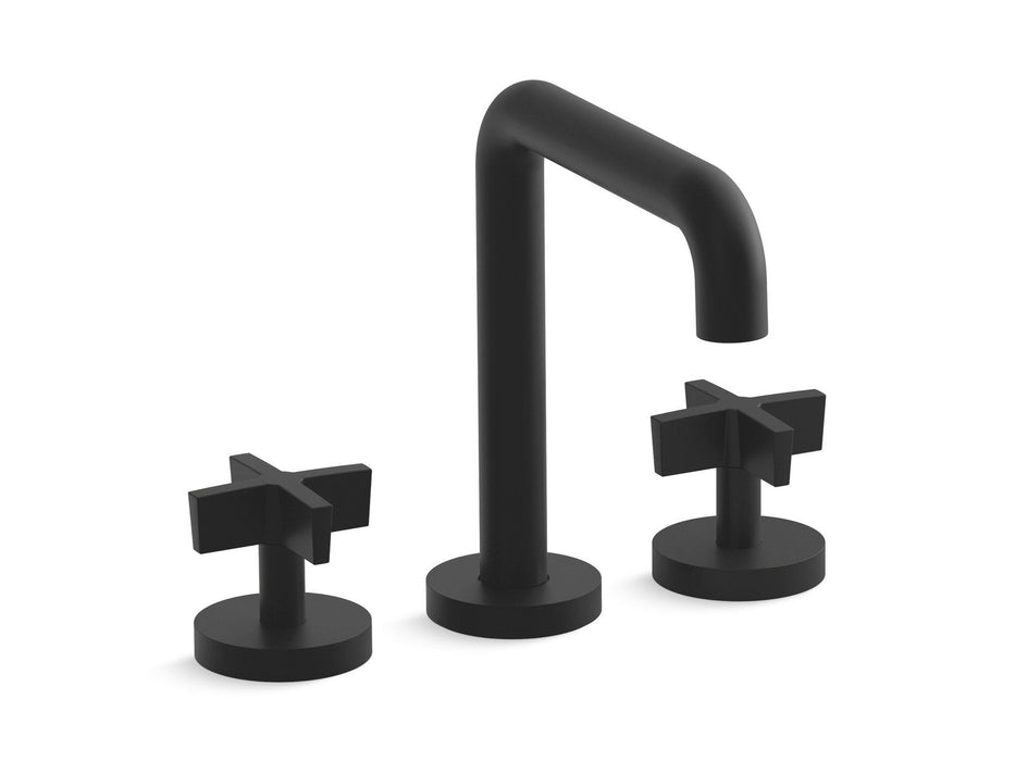 Kallista P24405-CR-CP One Deck-Mount Bath Faucet, Tall-Spout, Cross Handles
