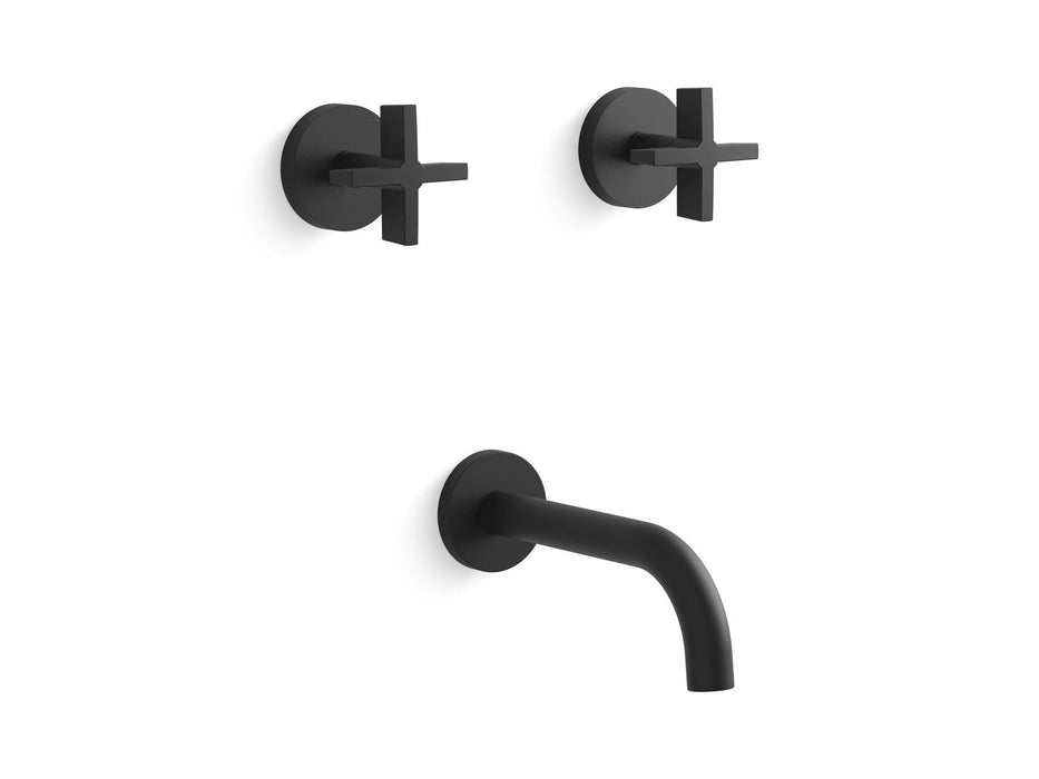 Kallista P24425-CR-CP One Wall-Mount Bath Faucet, Cross Handles