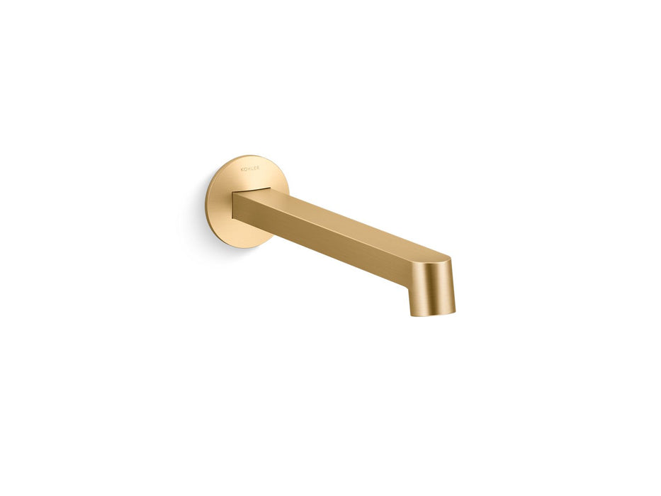 KOHLER K-T23889 Components Wall-mount bathroom sink faucet spout with Row design, 1.2 gpm