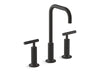 KOHLER K-14408-4 Purist Widespread bathroom sink faucet with Lever handles, 1.2 gpm