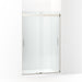 KOHLER K-706008-L Levity Sliding shower door, 74" H x 43-5/8 - 47-5/8" W, with 1/4" thick Crystal Clear glass