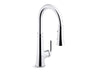 KOHLER K-23764 Tone Pull-down kitchen sink faucet with three-function sprayhead