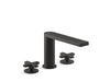 KOHLER K-73081-3 Composed Deck-mount bath faucet with cross handles
