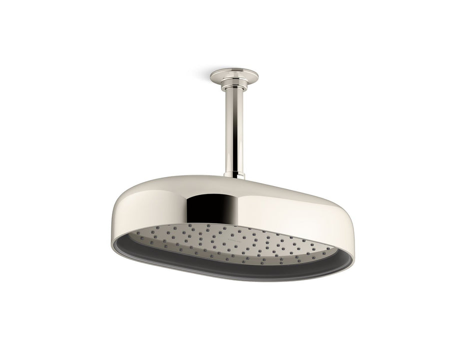 KOHLER Statement Oblong 12" single-function rainhead, 2.5 gpm