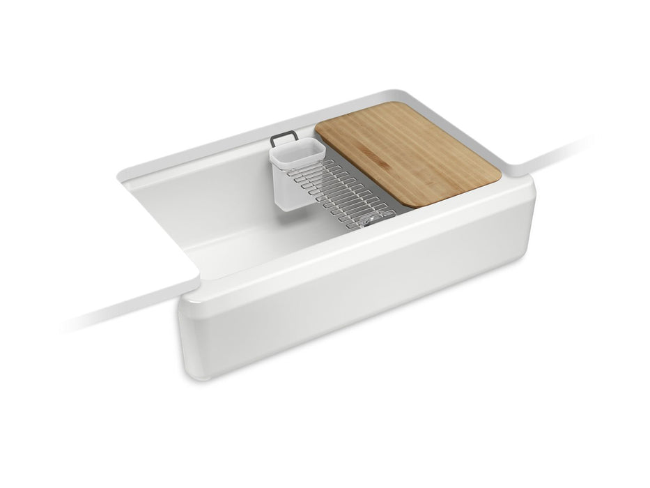 KOHLER K-24564 Riverby 35-3/4" undermount single-bowl farmhouse workstation kitchen sink