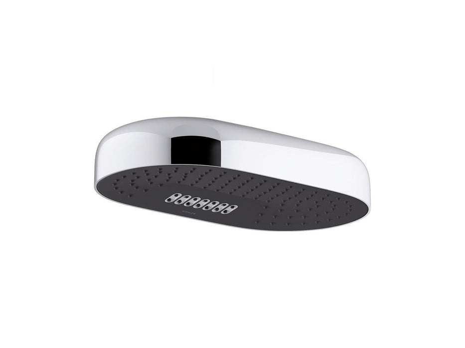 KOHLER Statement Oblong 14" two-function rainhead, 2.5 gpm