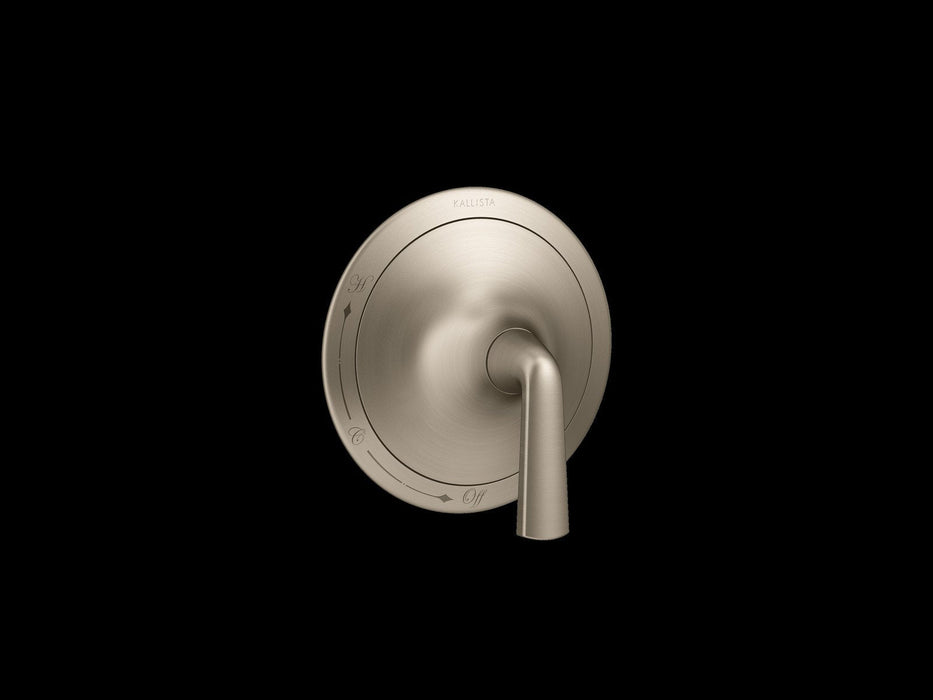 Kallista P25018-LV-BV Script Pressure Balance Valve, Lever Handles