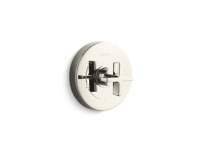 Kallista P24415-CR One Pb Shower Trim W/O Divrt, Cross Hdl