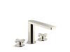 KOHLER K-73081-3 Composed Deck-mount bath faucet with cross handles