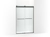 KOHLER K-706014-L Levity Sliding shower door, 74" H x 44-5/8 - 47-5/8" W, with 1/4" thick Crystal Clear glass