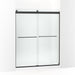 KOHLER K-706015-D3 Levity Sliding shower door, 74" H x 56-5/8 - 59-5/8" W, with 1/4" thick Frosted glass