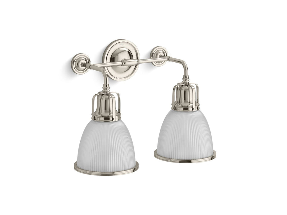 KOHLER K-32282-SC02 Hauksbee Two-light bell sconce